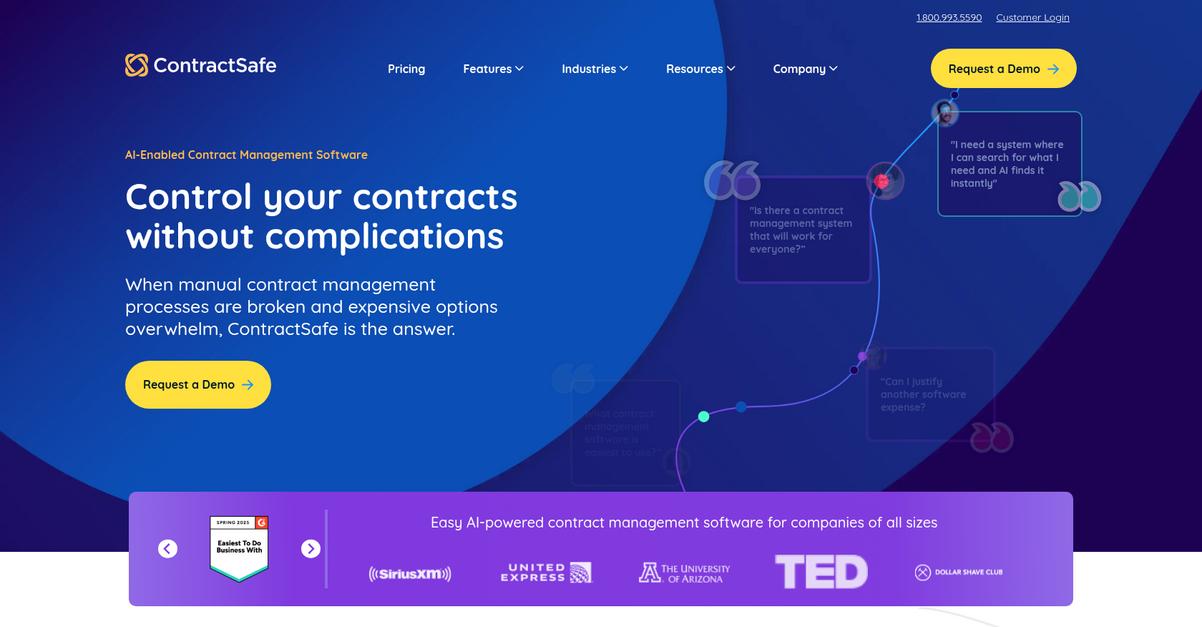 Contract Safe Homepage