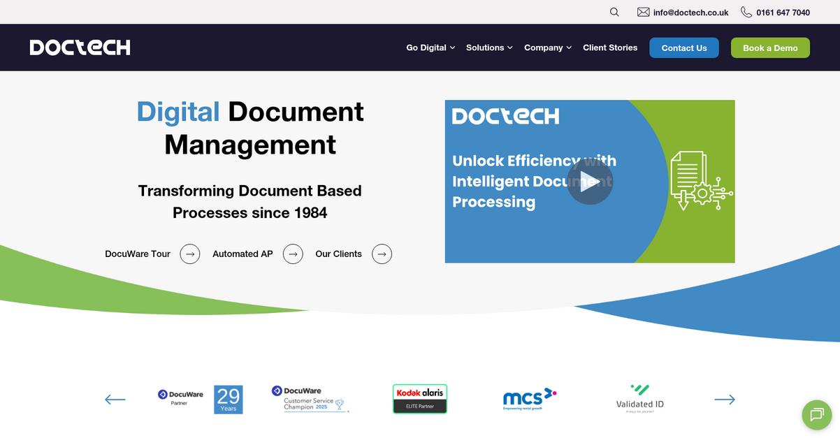 Doc Tech Document Management Homepage