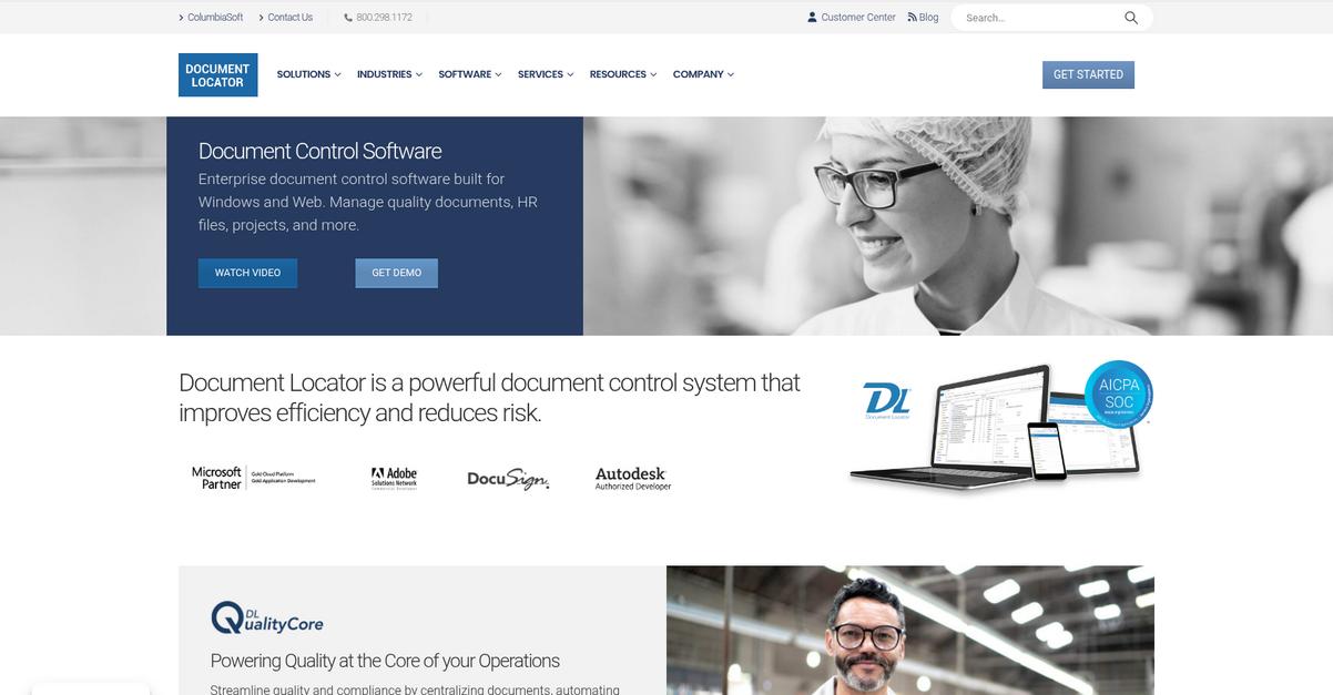 Document Locator Homepage
