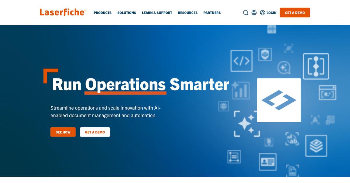 Laserfiche Homepage