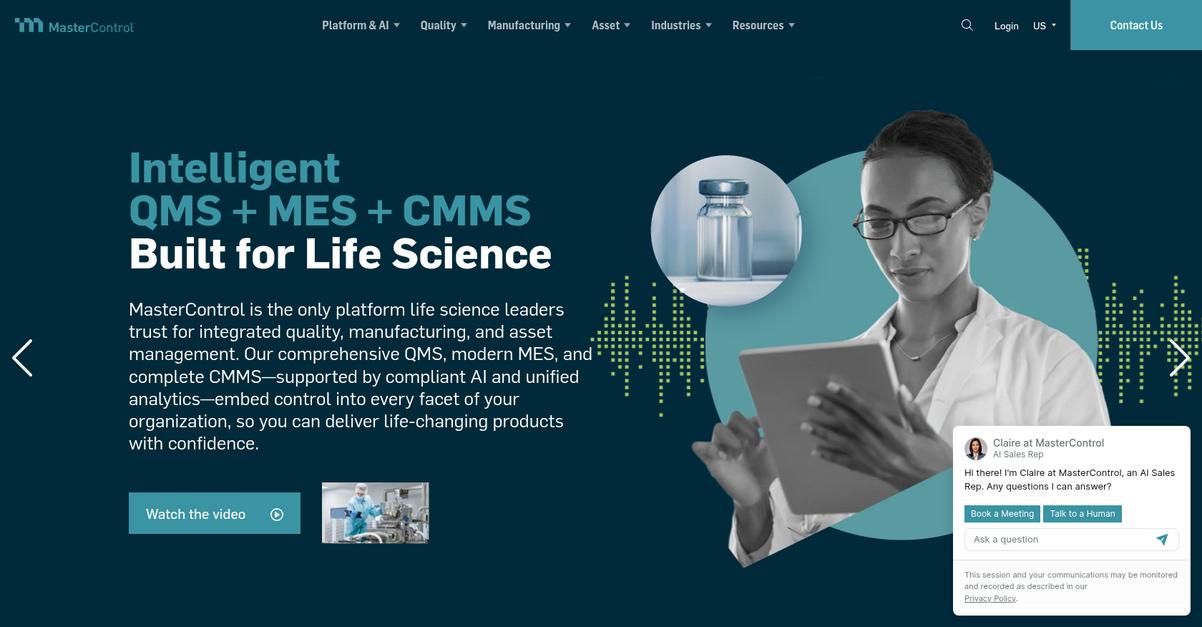 Master Control Homepage