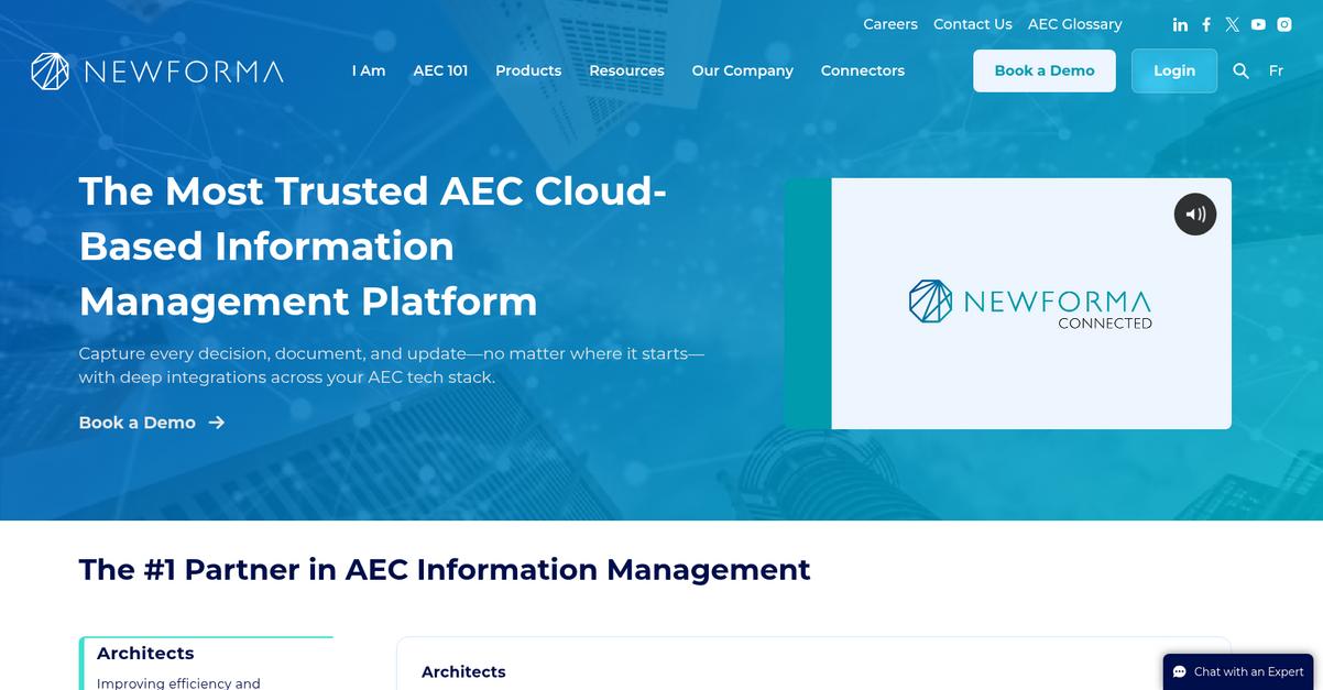 Newforma Project Center Homepage