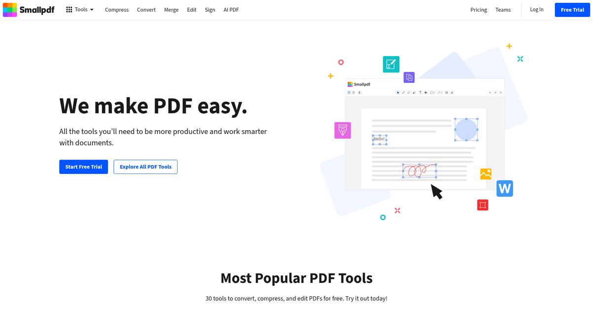 Smallpdf Homepage