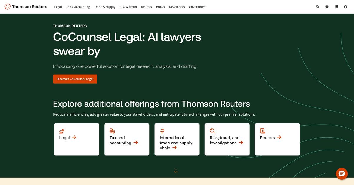 Thomson Reuters Onvio Homepage