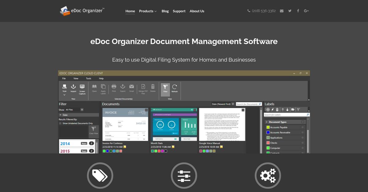 E Doc Organizer Homepage