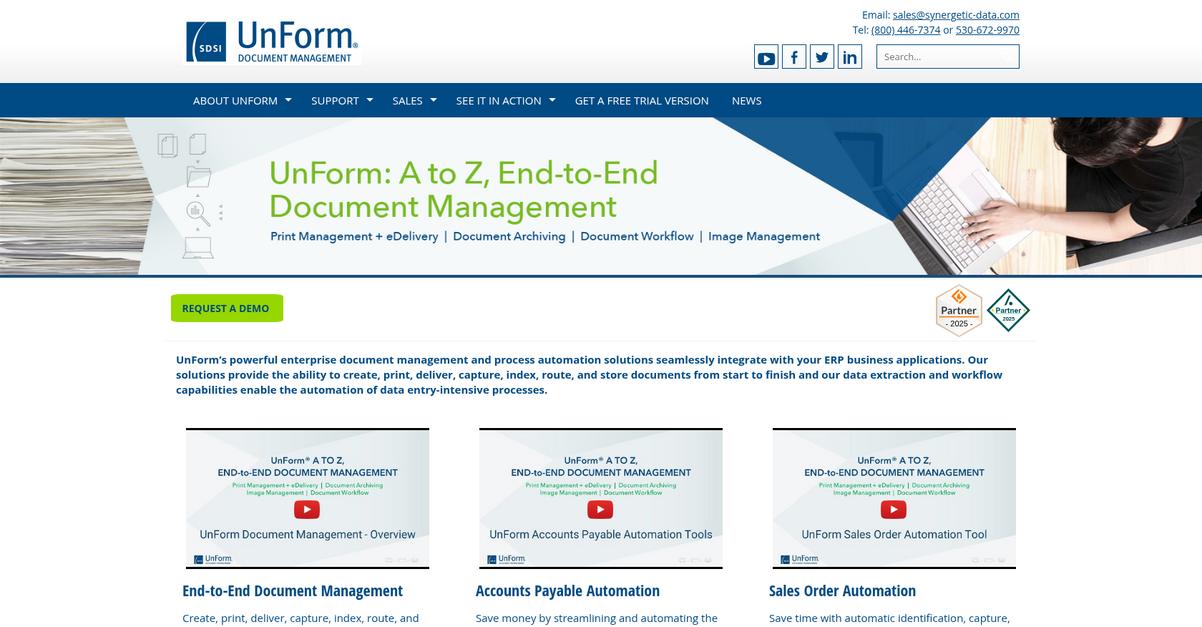 Un Form Homepage