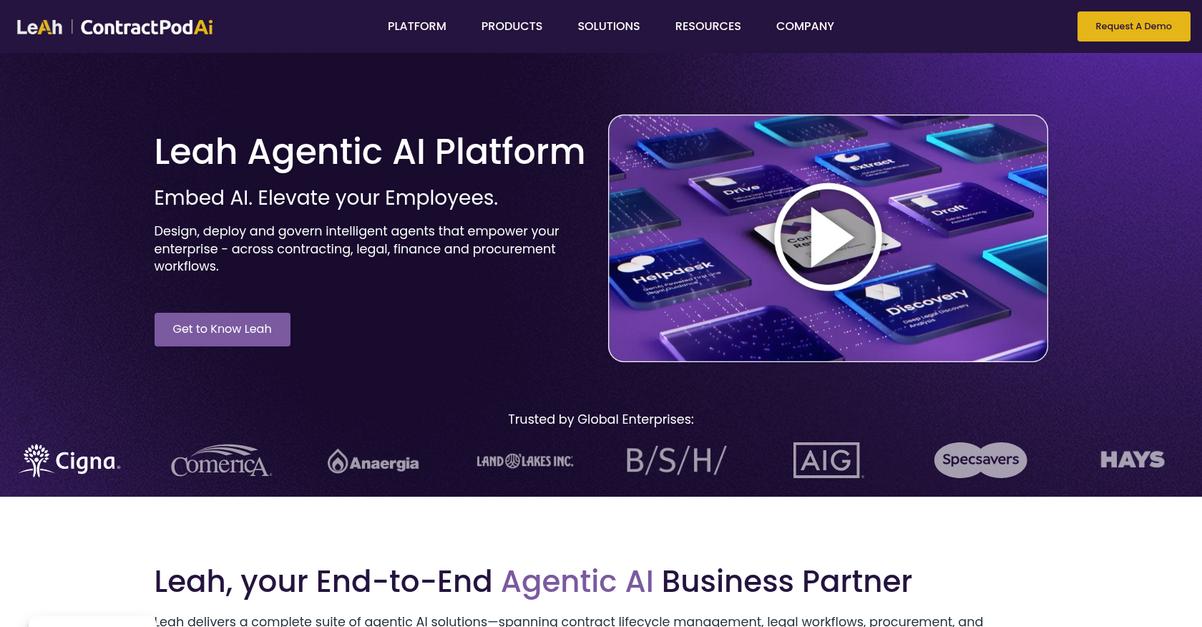 Contract Pod Ai Homepage