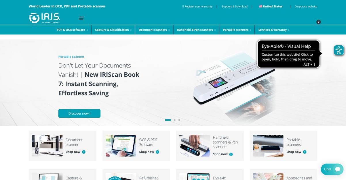 Irispowerscan Homepage