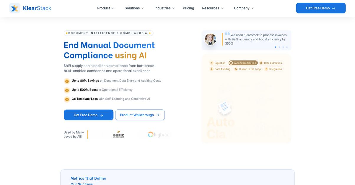 Klear Stack Homepage