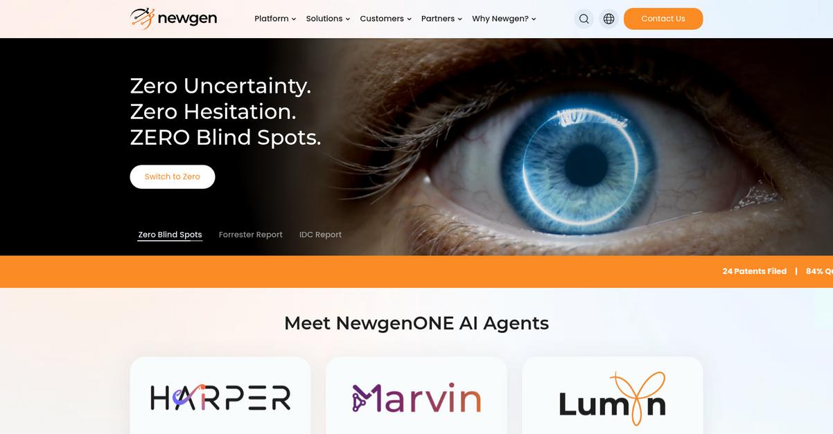 Newgen One Homepage