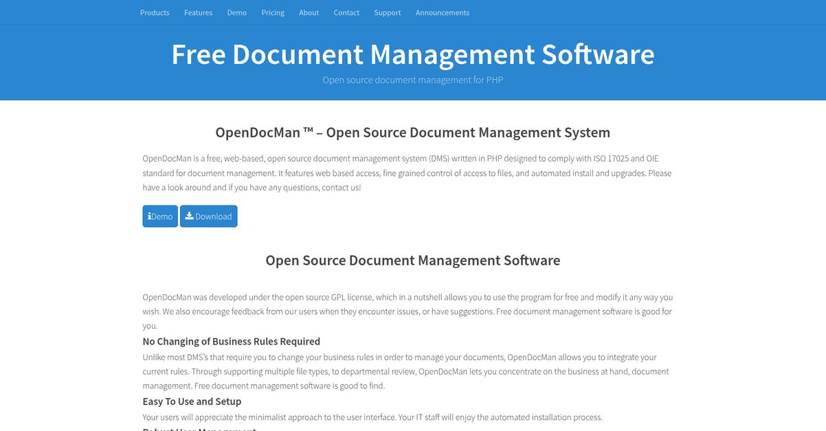 Open Doc Man Homepage