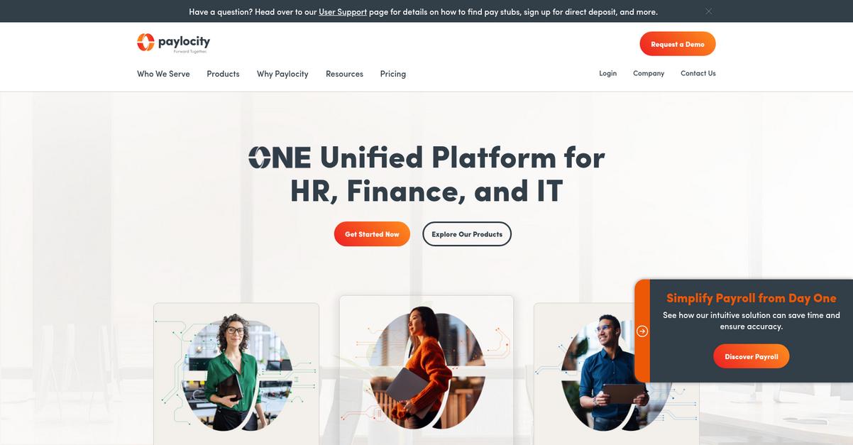 Paylocity Homepage