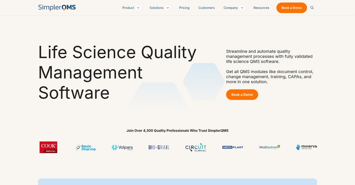 Simpler Qms Homepage