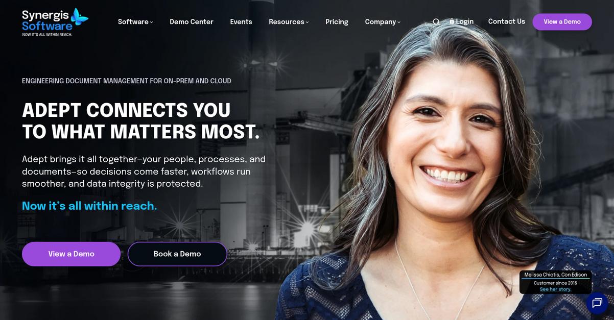 Synergis Adept Homepage 1